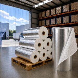 Aislante térmico reflectivo metalizado flexible con recubrimiento de aluminio y PET